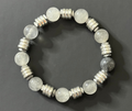 Cloud Quartz + Hematite Bracelet